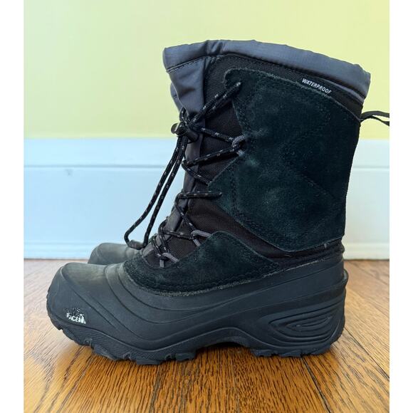 North Face Black Winter Boots Size 3 Big Kid - Picture 1 of 6